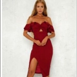 Hello Molly off shoulder dress. Brand new. Small